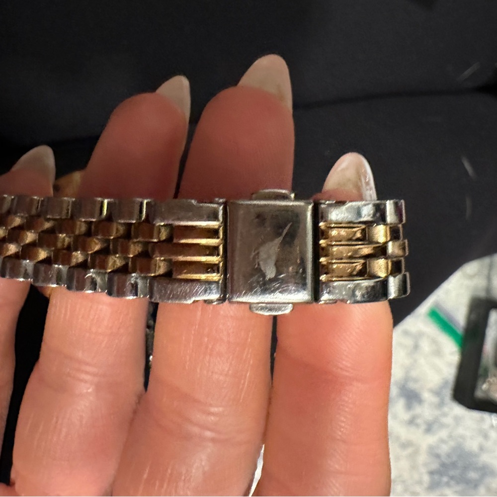 Olivia Burton Two-Tone Watch with White Face - Picture 2 of 3